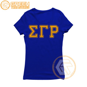 Camiseta Personalizada de la Hermandad Femenina Sigma Gamma Rho, 100% Algodón Jersey, Verano, Ecológica, Transpirable, Manga Corta, Alta Calidad - Product Image 5