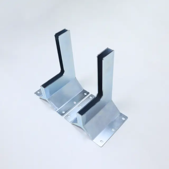 Brackets Made of Silver Galvanized SPCC Laser Cutting Bending Welding