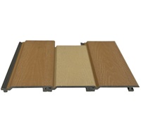 Panneaux et planches muraux extérieurs Revêtement décoratif Co-extrusion Bois-plastique composite WPC Panneau de façade pour mur extérieur 146*21