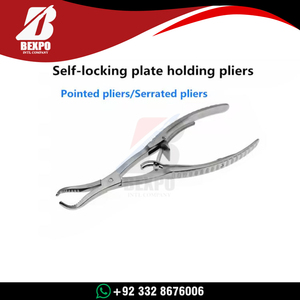 Pinzas Ortopédicas para Sujeción de Huesos, Acero Inoxidable Quirúrgico, 13 cm, Bloqueo Rápido Personalizado, Manual, CE - Product Image 5