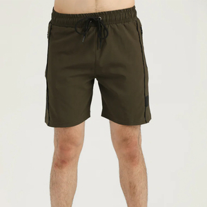 Pantalones Cortos Deportivos Técnicos Personalizados para Hombre con Bolsillos con Cremallera, de Secado Rápido y Elásticos, para Entrenamiento, OEM, Marca Privada, Venta al Por Mayor - Product Image 1
