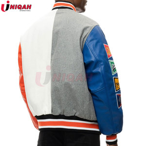 เสื้อแจ็กเก็ตผ้าสักหลาดขนสัตว์คุณภาพระดับพรีเมี่ยมสีดำไฮสตรีทปรับแต่งโลโก้ได้ตามต้องการสวมใส่สบายระบายอากาศได้ดีสำหรับฤดูหนาว - Product Image 4