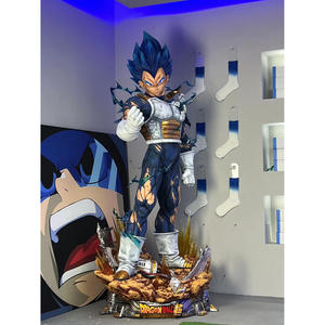 Dragon Ball <span class=keywords><strong>Broly</strong></span> Goku personnalisé grandeur nature en fibre de verre japonais Anime résine Vegeta Statue pour cadeau de Collection - Product Image 4