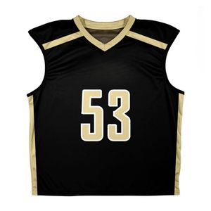 Camisetas sin mangas reversibles de Lacrosse con diseño de logotipo personalizado, camisetas sin mangas de poliéster 100% con malla de sublimación - Product Image 5