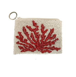 Monedero Bordado con Flores, Diseño Hecho a Mano con Cuentas de Semillas, Monedero Bordado con Cuentas para Viaje por MD HANDICRAFTS - Product Image 5