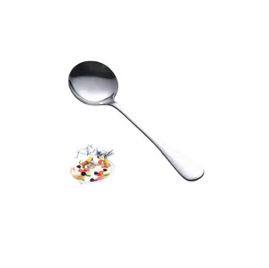 Cucchiaio in acciaio e cucchiaio di alta qualità per uso alimentare cucchiaio nero in melamina per il design unico di articoli da festa
