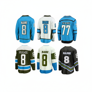 Maillot de lacrosse unisexe pour adulte, personnalisable avec nom et numéro d'équipe, respirant, séchage rapide, motif imprimé numérique, manches courtes, 100% coton - Product Image 1