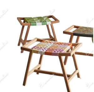 Haute qualité Ultra léger pliant Camping tabouret bois repose-pieds maison carré pouf multifonction canapé tabouret os incrustation Console - Product Image 4