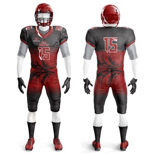 Uniforme de Fútbol Americano de Último Diseño, Estilo Diferente, Liso Teñido, 100% Poliéster, Ligero, Manga Corta, Logotipo Personalizado - Product Image 1