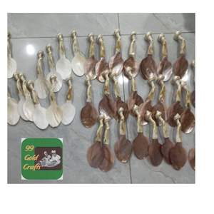 Poignée Seashell Spoon Cuillère en nacre artisanale unique pour le café et le dessert à la maison - Product Image 2