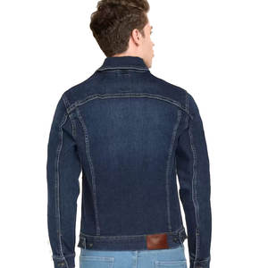 New Design Custom Made Custom Men <b>Black</b> Distressed Denim <b>Jackets</b> Wholesale <b>Jeans</b> <b>Jackets</b> Men Street Wears Supplier - Product Image 4