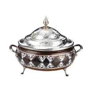 Gloriosos juegos de cazuelas redondas de madera y acero inoxidable para cocina y equipos comerciales para fiestas de bodas - Product Image 6