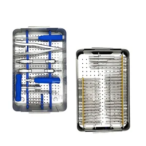 Ensemble d'instruments minimalement invasifs pour la colonne vertébrale (MIS) Dull Ce 1 Set PK Chirurgie orthopédique 3 ans Manuel en acier inoxydable, acier Classe I