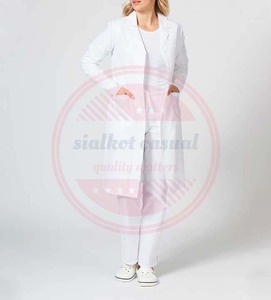 Uniforme de Hospital de manga larga de algodón, bata de laboratorio, abrigos médicos profesionales, ropa de Hospital de laboratorio para hombres y mujeres - Product Image 2