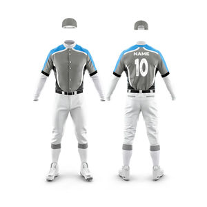 Precio al por mayor ligero uniforme de béisbol de alta calidad adultos usan uniforme de béisbol para los hombres - Product Image 5