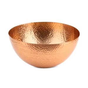 Handmade <b>Set</b> of 2 Round Copper Food <b>Bowls</b> Prime Quality Copper Plated <b>Dessert</b> and Fruit <b>Bowl</b> Party Use - Product Image 4