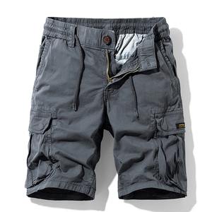 กางเกงคาร์โก้ขาสั้นผ้าฝ้ายลายพรางสำหรับผู้ชายกางเกงลำลองมีหลายกระเป๋าแฟชั่นสำหรับฤดูร้อนกางเกงวิ่งระบายอากาศสำหรับผู้ชาย - Product Image 1