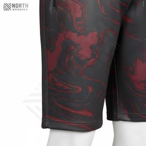 Polyester/Cotton Canvas <b>Men's</b> Oversized Casual <b>Jogging</b> <b>Shorts</b> Custom Embroidered Logo OEM Service Quick Dry Drawstring Closure - Product Image 3