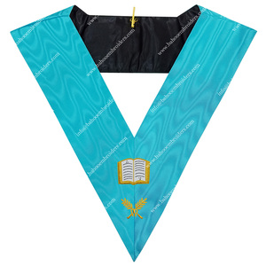 Masonic Regalia Officer's Collar of French Rite Orator Premium <b>Apparel</b> <b>Accessory</b> - Product Image 1
