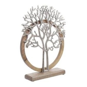 Sculpture d'arbre en nid d'abeille en métal artisanal inspirée de la nature, avec base en bois, décoration d'intérieur artistique contemporaine, vente chaude - Product Image 6