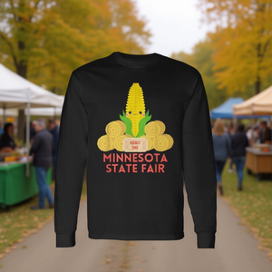 T-shirt à manches longues de la Foire de l'État du Minnesota, design promotionnel « Maïs sur l'épi » - Product Image 3