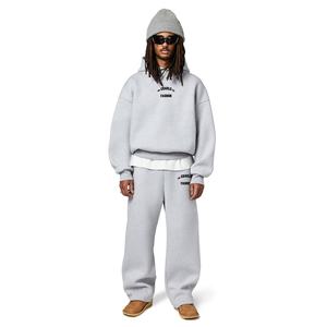 Haute qualité Logo personnalisé 500 Gsm surdimensionné Tech polaire survêtements survêtements unisexe pantalons de survêtement et sweat à capuche survêtement ensemble hommes - Product Image 2