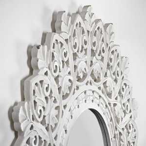 Marco de madera blanco de lujo, marco de fotos tallado a mano pesado para el hogar, restaurante, Hotel, decoración de pared, diseño de moda para fotos - Product Image 2