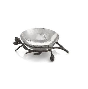 Bol à chocolat en métal floral avec support, gravure à la main, pour décoration traditionnelle et arrangement élégant de bonbons, 2026 - Product Image 1