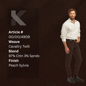 Breathable <b>Washed</b> Lightweight Yarn Dyed Poplin Fabric | 97% Cotton 3% Spandex for Casual & Formal Garments - Product Image 1