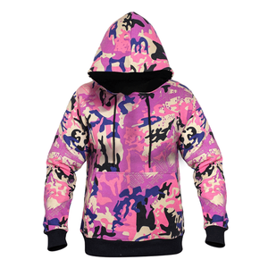 2025 nuevo diseño Baby Pink Camo Fleece Hoodie sudadera de manga larga pulóver con capucha en S/M/L/XL invierno estampado sólido - Product Image 2
