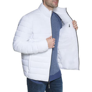 Chaquetas acolchadas para hombre de alta calidad, ropa de invierno personalizada para hombre, ropa para exteriores, chaquetas acolchadas de Color blanco a la moda - Product Image 5
