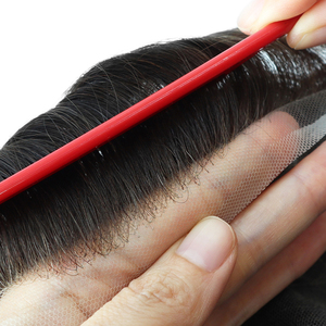 Système de remplacement capillaire en dentelle française complète, fait main, avec nœuds blanchis et ligne de <span class=keywords><strong>cheveux</strong></span> naturelle, <span class=keywords><strong>pour</strong></span> hommes, en <span class=keywords><strong>cheveux</strong></span> humains indiens, vente en gros - Product Image 3