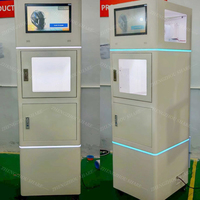 Kiosque de nettoyage de casque, désinfectant pour casque 3D à fumée, machine de désinfection automatique de casque
