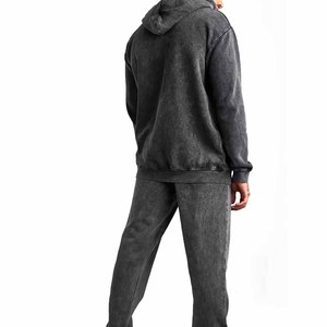 Chándal de algodón 500 GSM 100% para hombre, Conjunto personalizado de 2 piezas, Conjunto de sudadera con capucha y pantalones de chándal, conjunto de pantalones de chándal y Sudadera con capucha de gran tamaño 2025 - Product Image 2