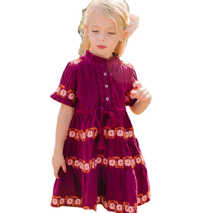 Vintage Mommy and Me Matching Dresses - Sweet Embroidered Short Sleeve Bubble Dresses for Mom and Daughter, Perfect for Casual Life Vintage Mommy and Me Matching Dresses - Sweet Embroidered Short Sleeve Bubble Dresses for Mom and Daughter, Perfect for Casual Life