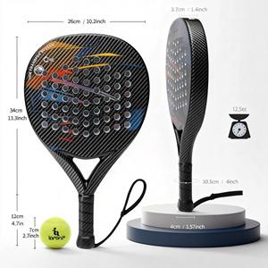 Raqueta de Pádel Profesional de Fibra de Carbono 12K 18K con Núcleo de EVA |   Pala de Pádel de Alto Rendimiento |   Raqueta de Pádel con Logotipo Personalizado OEM - Product Image 2