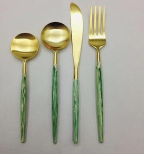 Luxury 5PCS Flatware <b>Set</b> With Premium <b>Gold</b> Plated Utensil Special For Wedding Home Decor Tableware <b>Cutlery</b> <b>Set</b> At Best Price - Product Image 3