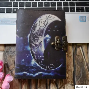 Genuine Leather Beautifully Leather Printed <b>Journal</b> Unique Diary Premium Quality Handmade Deckle Edge Paper Dairy Notepad - Product Image 1