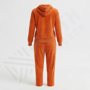 Ensemble survêtement décontracté vintage personnalisé pour femme, pull à capuche et pantalon de jogging, imprimé sérigraphié, 100 % coton molletonné premium pour la gym - Product Image 2