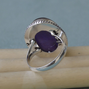 Elegante anillo de piedras preciosas de amatista púrpura Natural 925 calidad fina de plata esterlina para joyería curativa de fiesta - Product Image 5