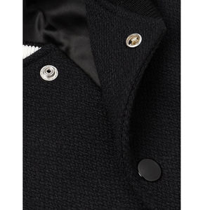 New High Quality 100% Wool Winter Stand Collar <b>Vintage</b> Style Custom Logo College Baseball Bomber <b>Varsity</b> <b>Jacket</b> for Men - Product Image 5