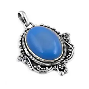 Pendentif géométrique en argent sterling 925 avec émeraude et zircon, plaqué rhodium, chaîne en boîte, bijoux cadeau pour femmes - Product Image 1