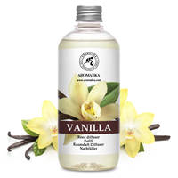 Recharge Liquide pour Diffuseur d'Arômes Aromatika Vanille 500ml – Huile Parfumée Écologique Longue Durée pour Diffuseur à Bâtonnets