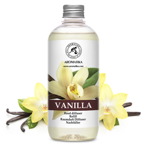 Recharge Liquide pour Diffuseur d'Arômes Aromatika Vanille 500ml – Huile Parfumée Longue Durée pour Diffuseur à Bâtonnets et Désodorisant d'Ambiance - Product Image 1