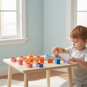 Jouet éducatif en bois à succès |   Bois poli multicolore fait à la main |   Jouet éducatif Montessori pour enfants - Product Image 1