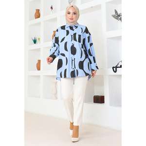 Túnica Informal para Mujer, Diseño con Detalles del Reino Unido, 100% Algodón Tejido - Product Image 1