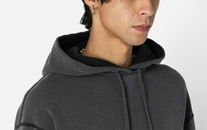 2025 en ligne lourd surdimensionné vêtements de rue hommes personnalisé soleil fané en détresse fabricant Vintage acide lavage pull hommes sweats à capuche - Product Image 5