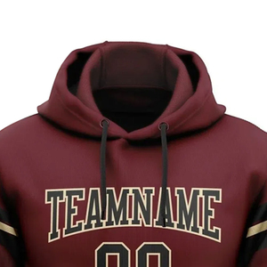 Sudaderas con capucha de fútbol americano de alta calidad Sudaderas con capucha de manga completa de fútbol americano a la venta Servicio OEM - Product Image 4