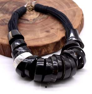 BONE, recién llegado, collar de cuerno de buey de Búfalo, joyería de hueso de estilo Animal pulido, cuentas de diseño Natural, regalos de boda para mujeres y niñas - Product Image 3