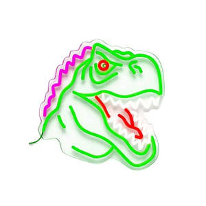 Lámpara de Pared de Neón con Diseño de Dinosaurio Tyrex, Cuerpo de Plástico, Diseño Único - Product Image 5